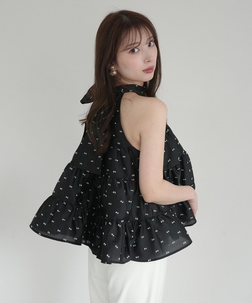 EIMY ISTOIRE（エイミーイストワール） CAMILLE DOT JACQUARD TOP