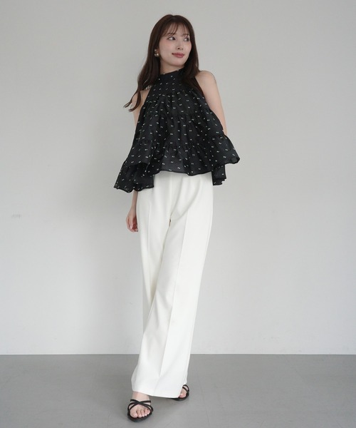 EIMY ISTOIRE（エイミーイストワール） CAMILLE DOT JACQUARD TOP