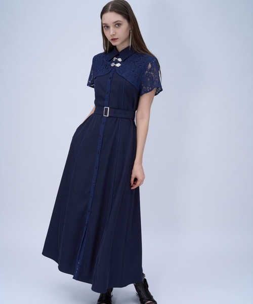 ワンピース ジャガードチャイナボレロワンピース(HARE)の画像
