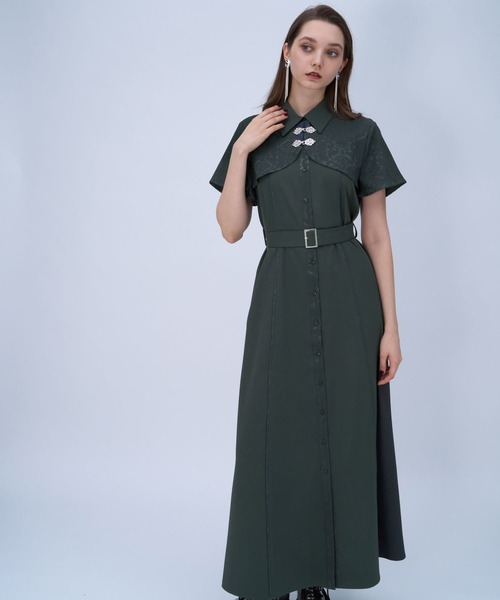 ワンピース ジャガードチャイナボレロワンピース(HARE)の画像