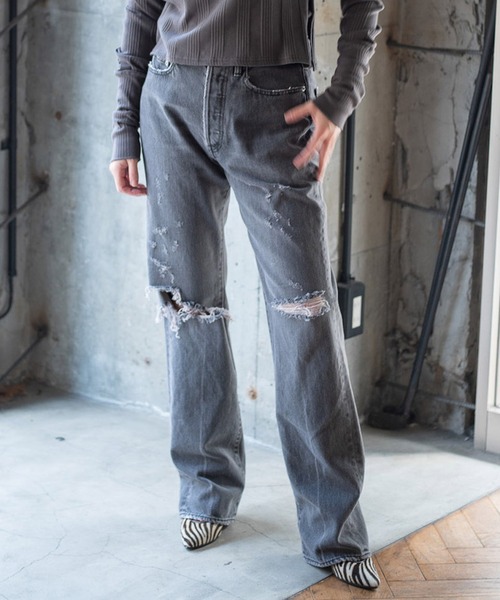 「k3&co.」 デニムパンツ 1 ブラック レディース