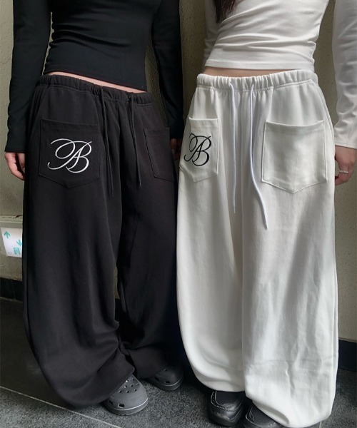 anyonemore ワイドパンツ スウェットパンツ ジャージ 「MADE」 am