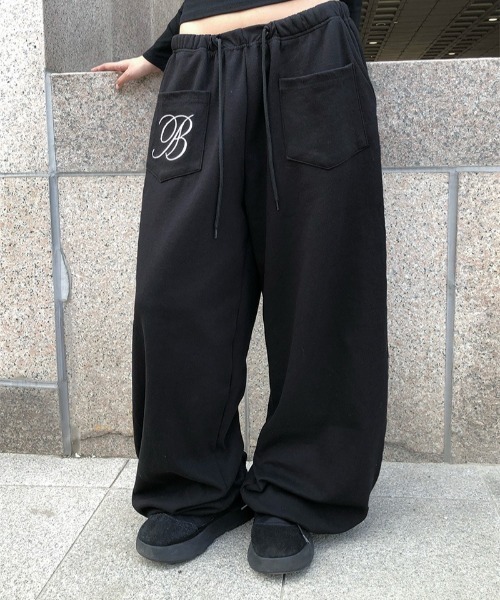 anyonemore ワイドパンツ スウェットパンツ ジャージ 「MADE」 am