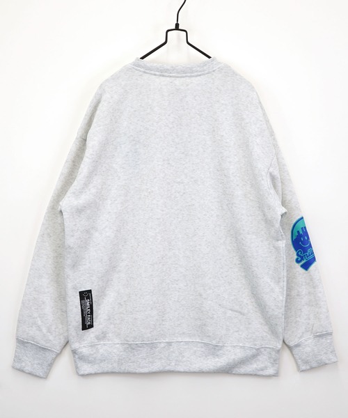 「SMILEY FACE」 長袖Tシャツ L ネイビー メンズ_画像3