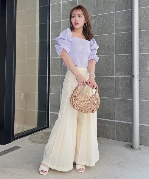 「EIMY ISTOIRE」 パンツ MEDIUM ホワイト レディース_画像2