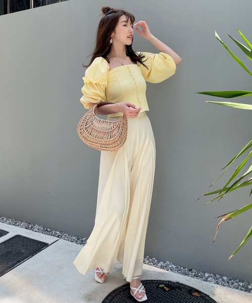 「EIMY ISTOIRE」 パンツ MEDIUM ホワイト レディース_画像3