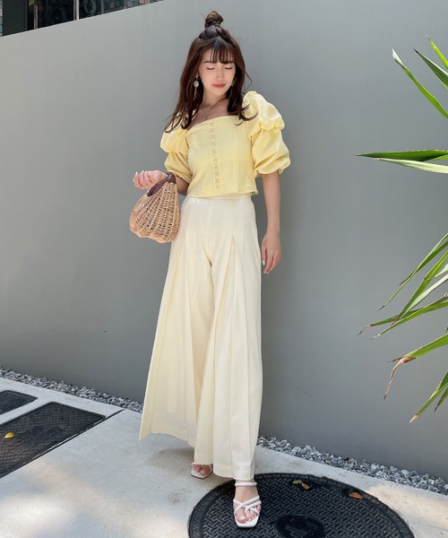 「EIMY ISTOIRE」 パンツ MEDIUM ホワイト レディース_画像9