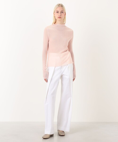 ニット セーター PLAN C L/S CREW NECK KNIT カシミヤ プルオーバーニット レディースの画像