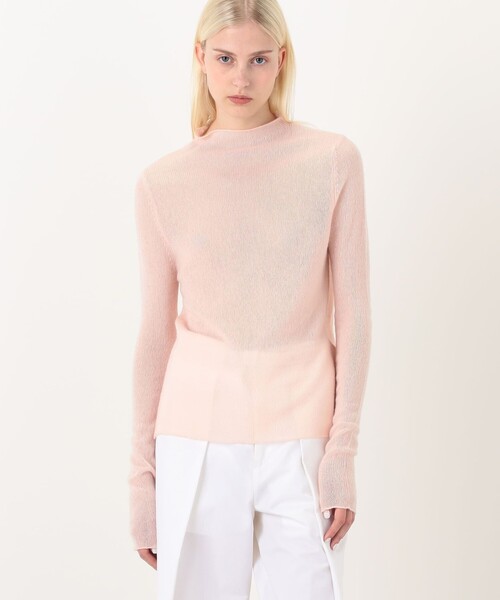 ニット セーター PLAN C L/S CREW NECK KNIT カシミヤ プルオーバーニット レディースの画像