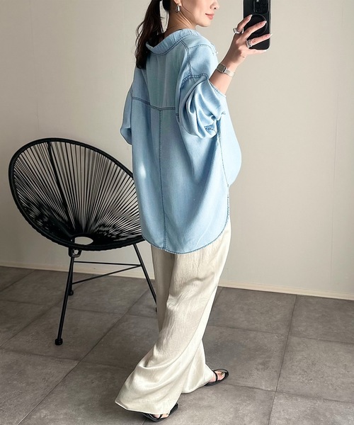 Emma Taylor（エマテイラー） 長袖シャツ FREE サックスブルー