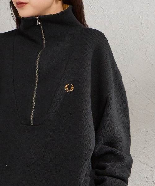 FRED PERRY（フレッドペリー） ニット セーター ハーフジップ ニット