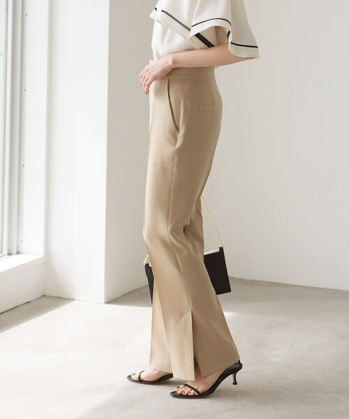 「NOBLE」 パンツ 38 グレー レディース_画像2