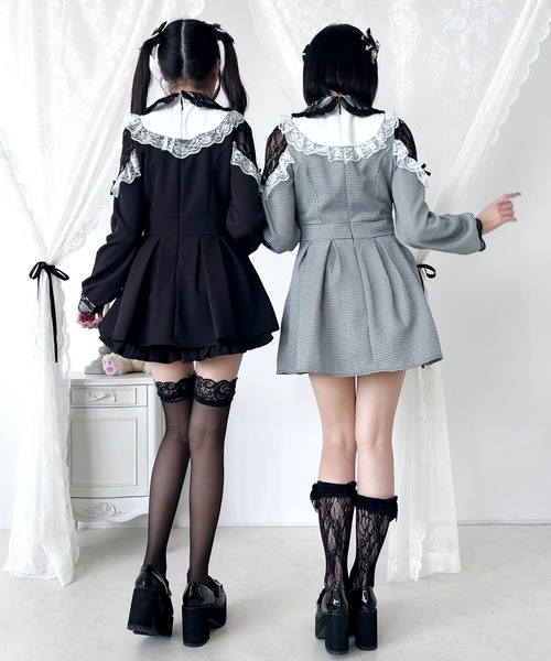 「DearMyLove」 長袖ワンピース 3L ホワイト系その他2 レディース_画像5
