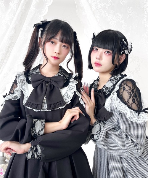 「DearMyLove」 長袖ワンピース 3L ホワイト系その他2 レディース_画像7