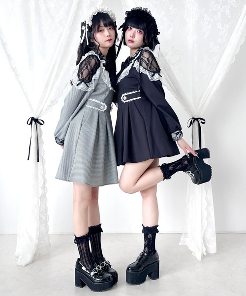 「DearMyLove」 長袖ワンピース 3L ホワイト系その他2 レディース_画像8