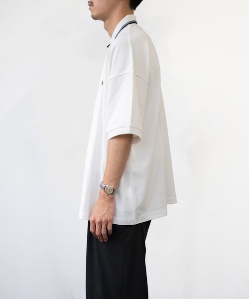 「FRUIT OF THE LOOM」 半袖ポロシャツ M サックスブルー メンズ_画像8