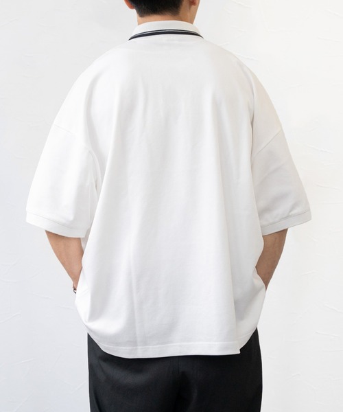 「FRUIT OF THE LOOM」 半袖ポロシャツ M サックスブルー メンズ_画像9
