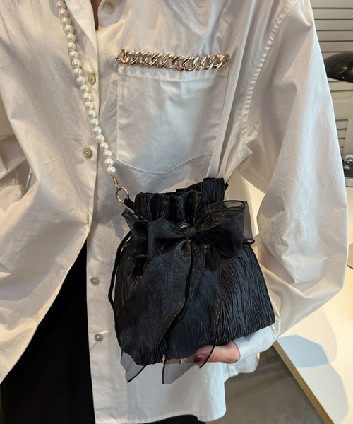 「shopnikoniko」 ショルダーバッグ フリー ブラック レディース_画像9