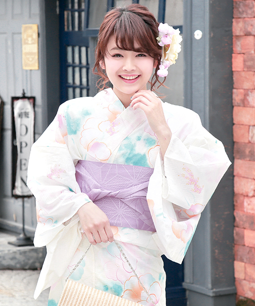 bonheur saisons（ボヌールセゾン） 浴衣 浴衣3点セット （浴衣＋帯＋