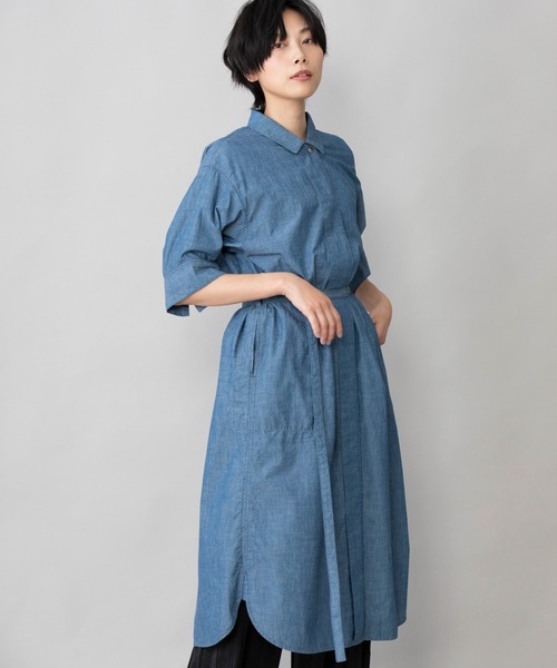 Munich（ミューニック） ワンピース 3.7ozスラブシャンブレー シャツ