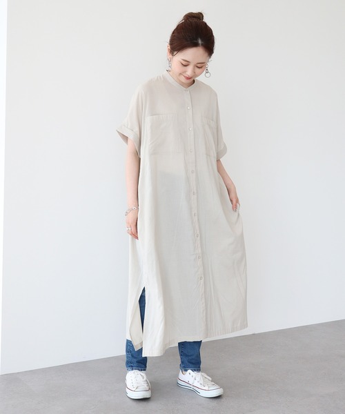 ワンピース シャツワンピース Wポケット前開きシャツワンピース Zozotown Paypayモール店 通販 Paypayモール