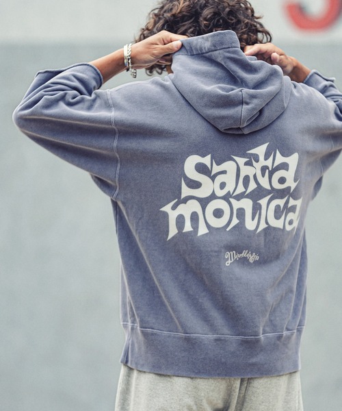 チャコール⒌ パーカー ZOZOTOWN PayPayモール店 - 通販 - PayPayモール mpa2748-PIGMENT COLOR PARKA (SANTAMONICA) パーカー @ネイビー