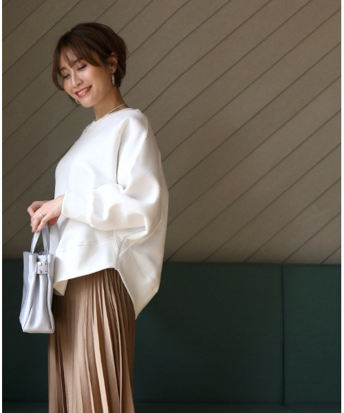エーレスタイル Ehre style 脱カジュアル！大人スウェットは形が大事 （ホワイト） エーレスタイル Ehre style 脱カジュアル！大人スウェットは形が
