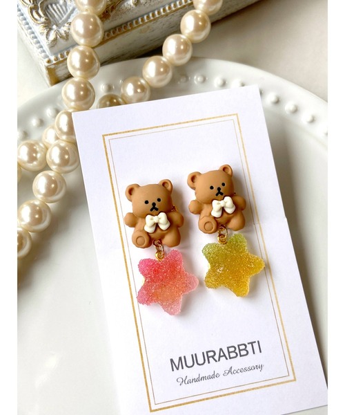 くまのやさしさ様イタリアの老舗ブランド ドナテラ ペリーニ クリップイヤリング DAFFY earring（ダッフィイヤリング）|orgablanca（オルガ