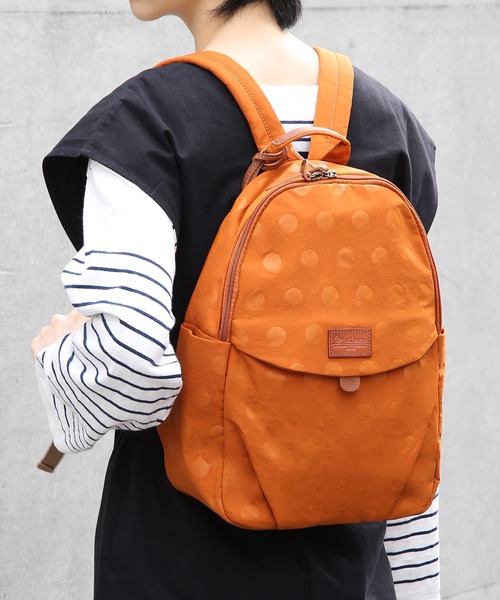 デイバック リュック 「toleur」ナイロンドット&times;カウレザーリュック バックパック デイパック 11777 レディース