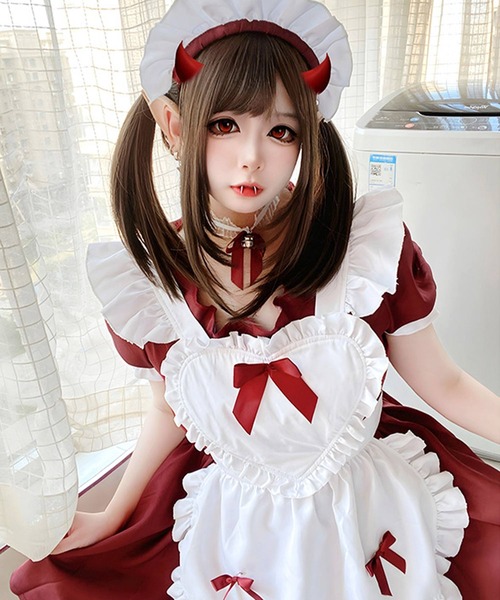 OSYAREVO（オシャレボ） コスプレ コスプレ リボン×フリル ミニスカ