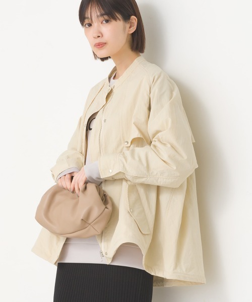 OMNES（ファッション） ブルゾン アウター 撥水加工ナイロン裾