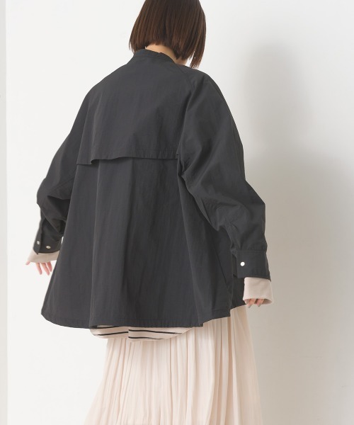 OMNES（ファッション） ブルゾン アウター 撥水加工ナイロン裾
