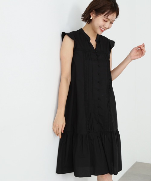 ワンピース ◇レースヅカイコットンミニワンピース JILL by 100% ポリエステル