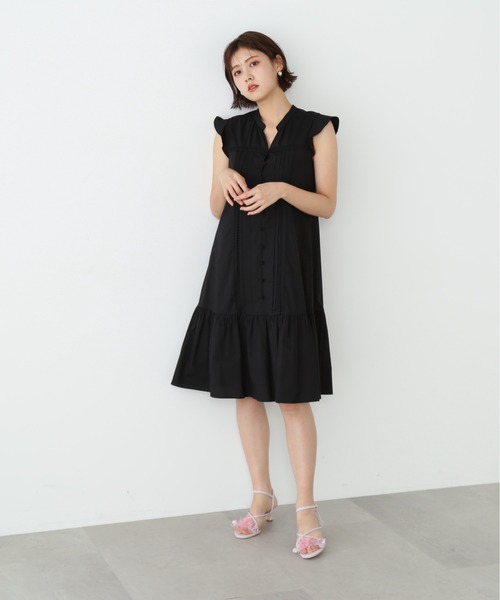 ワンピース ◇レースヅカイコットンミニワンピース JILL by 100% ポリエステル