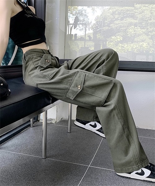 美品即発送/完売品/春夏生地/ステッチ ワイドカーゴパンツ 1.jpg