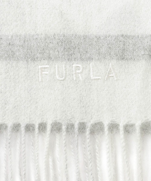 フルラ (FURLA) ストール マフラー ブロックチェック ラメ ウール P FURLA ウール混ラメ入りブロックチェックストールマフラー／幅