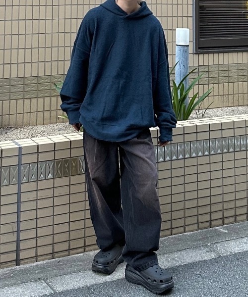 パーカー 「nmtc+」reverse design hoodie メンズ レディース