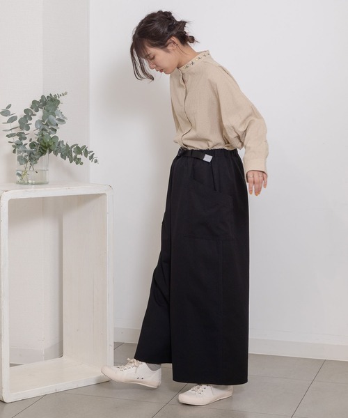 POU DOU DOU（プードゥドゥ） ワイドパンツ パンツ プラバックルベルト