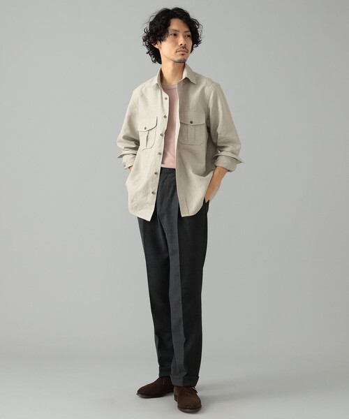 BEAMS F（ビームスF） シャツ CORDINGS × BEAMS F / 別注 リネン