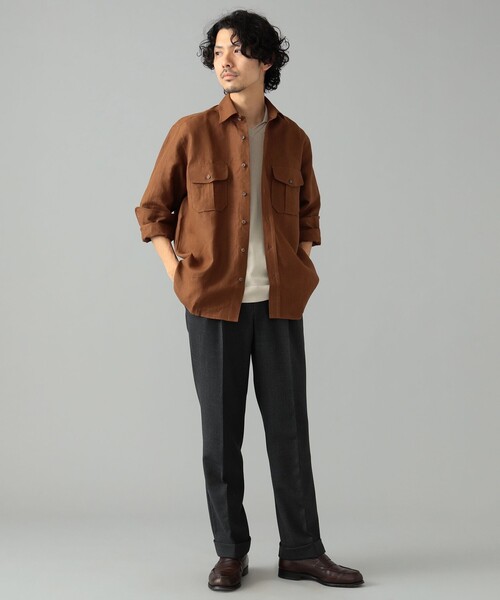 BEAMS F（ビームスF） シャツ CORDINGS × BEAMS F / 別注 リネン