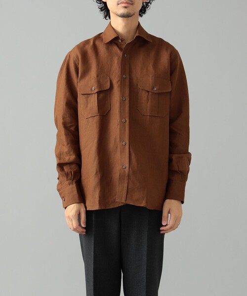 BEAMS F（ビームスF） シャツ CORDINGS × BEAMS F / 別注 リネン