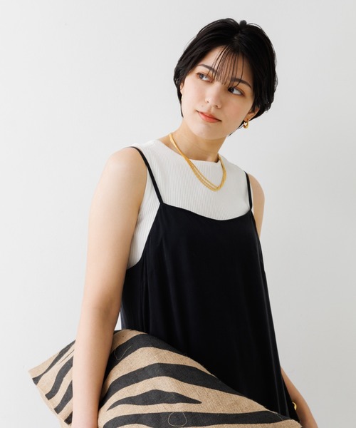 ワンピース キュプラキャミフレアワンピース_10