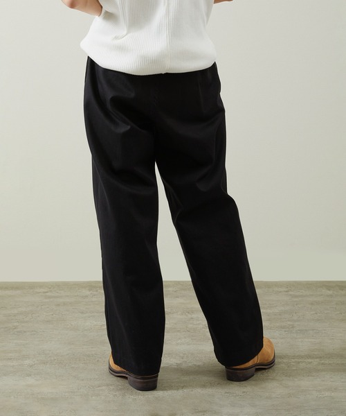 のあ And A チノパン アンドエー / PIN TUCK DRILL WIDE CHINO PANTS