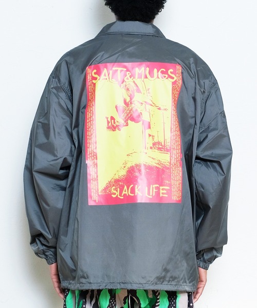 SALT&MUGS ナイロンジャケット Jail Boarder Coach Jacket メンズ