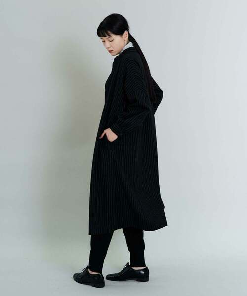 conges payes ADIEU TRISTESSE」 長袖ワンピース 38 ブラック 