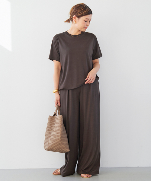 DEUXIEME CLASSE - Deuxieme ClasseLayering Tシャツ ブラウンB Deuxieme Classe tシャツ Tシャツ Prime wool jersey レディース