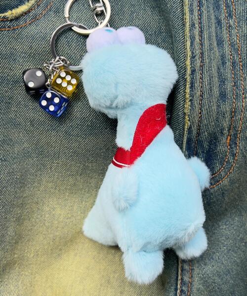 WEGO（ウィゴー） キーホルダー WEGO/デカ目ザウルスぬいぐるみ