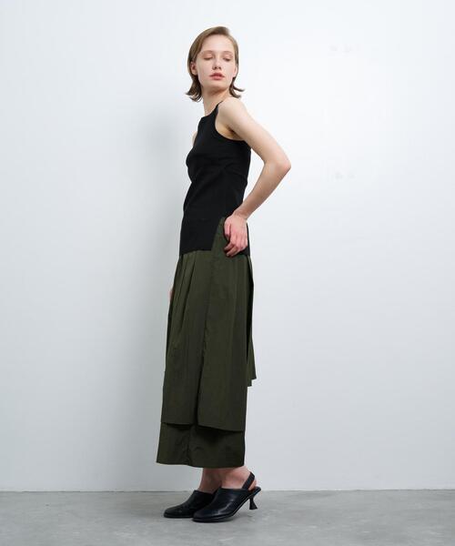 LANVIN en Bleu カップ付き キャミソール アメリカンスリーブトップス