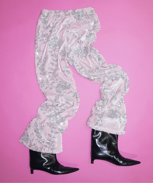 パンツ rose spangle leggings PT / スパンコールパンツ 