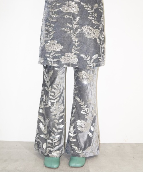 musubore（ムスボレ） パンツ rose spangle leggings PT